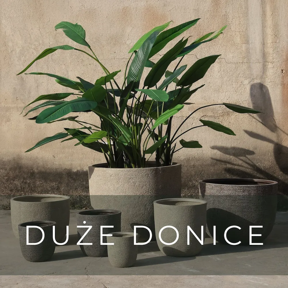 Duże donice w Polana u Barana Komorniki